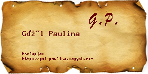 Gál Paulina névjegykártya